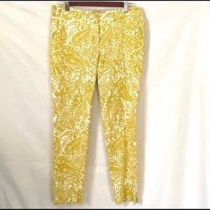 ETRO silk Faille paisley crop pants size 6